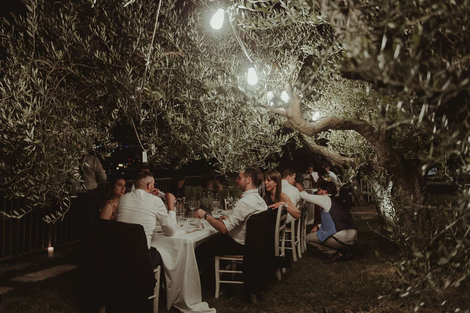Cena bajo los olivos con vistas a Verona en Relais Ca' Toresele